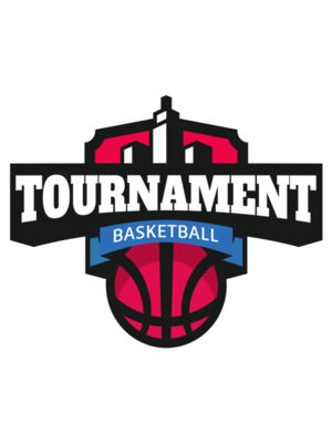 Tournament Basketball logo template
