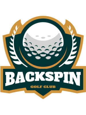 Backspin Golf club logo template