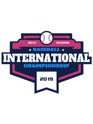 Baseball International Championship logo template