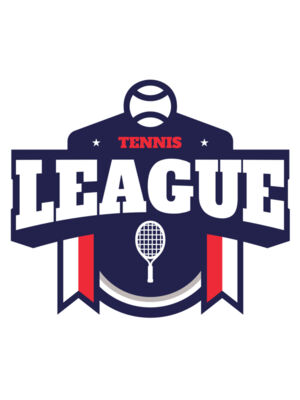 League Tennis logo template