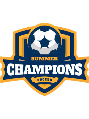Champions Summer Soccer logo template