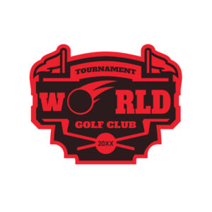 World Tournament Golf club logo template Thumbnail