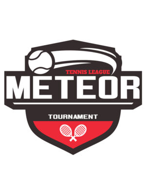 Meteor Tennis League Tournament logo template