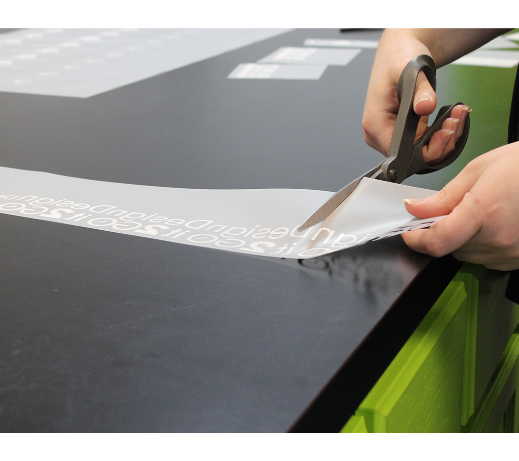 DTF Pressing Instructions - Cut your film, separate gang designs