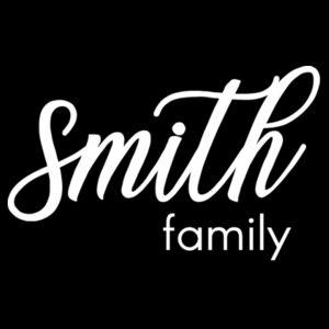 Script Family Name - Adult/Child Soft Breathable Cotton/Poly T-Shirt Face Covering (10-Pack) Design