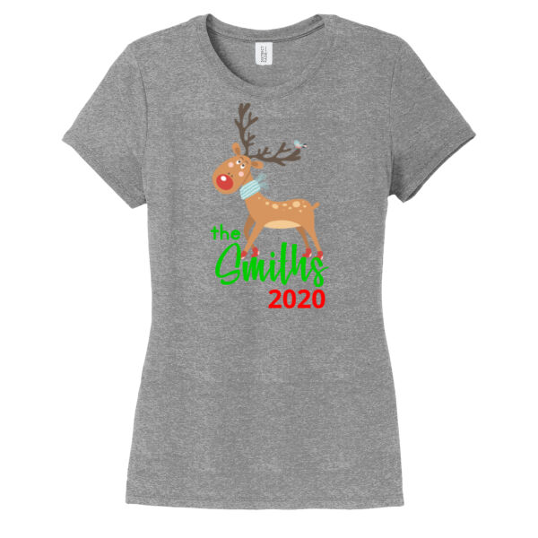 Family Name Reindeer - ® Women's Perfect Tri ® Tee Thumbnail