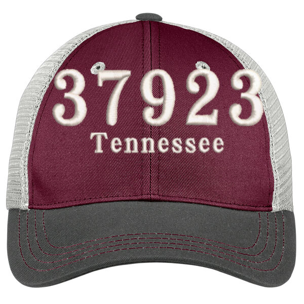Zip Code Customizable  - Tri Tone Mesh Back Cap Thumbnail