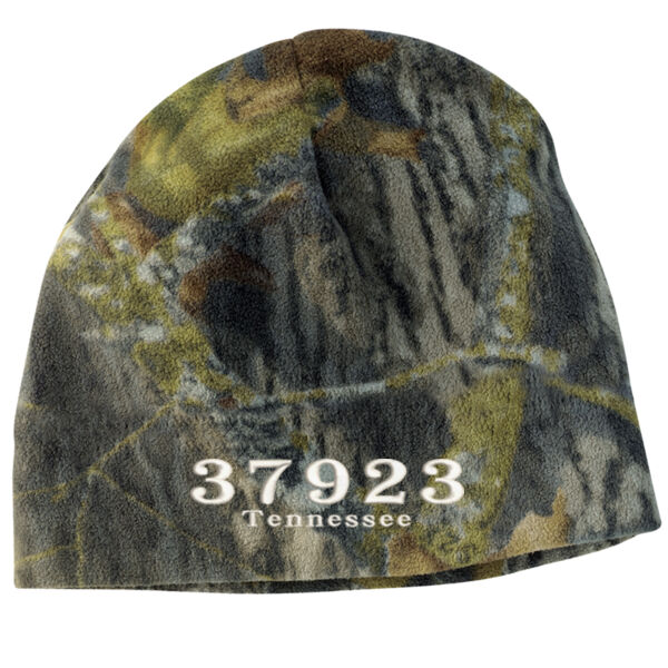 Zip Code Customizable  - Camouflage Fleece Beanie Thumbnail