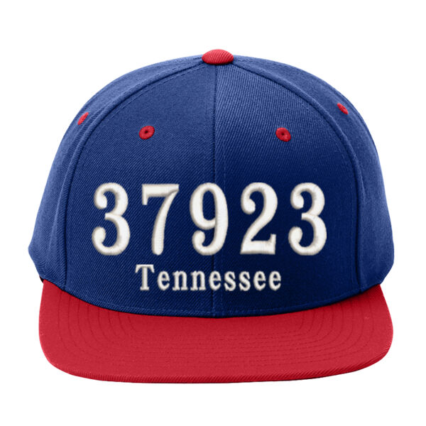 Zip Code Customizable  - Yupoong ® Flat Bill Snapback Cap Thumbnail