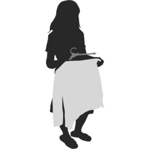 Housekeeper Folding Laundry Silhouette 1 Thumbnail