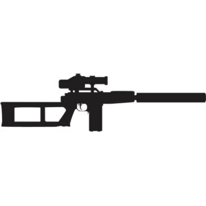 Assault Rifle Gun Silhouette 6 Thumbnail