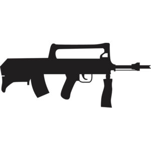 Assault Rifle Gun SIlhouette 7 Thumbnail