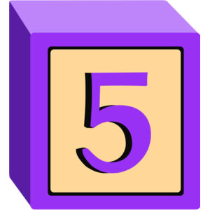 Toy Block Five 5 Thumbnail