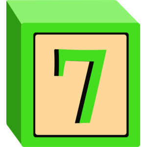 Toy Block Seven 7 Thumbnail