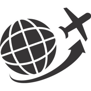 Globe Airplane Icon 1 Thumbnail