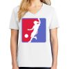 1-DAY RUSH NO MINIMUM Ladies V-Neck Short Sleeve T-Shirt Thumbnail