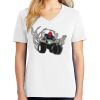 1-DAY RUSH NO MINIMUM Ladies V-Neck Short Sleeve T-Shirt Thumbnail