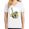 1-DAY RUSH NO MINIMUM Ladies V-Neck Short Sleeve T-Shirt Thumbnail