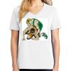1-DAY RUSH NO MINIMUM Ladies V-Neck Short Sleeve T-Shirt Thumbnail