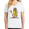 1-DAY RUSH NO MINIMUM Ladies V-Neck Short Sleeve T-Shirt Thumbnail