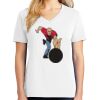 1-DAY RUSH NO MINIMUM Ladies V-Neck Short Sleeve T-Shirt Thumbnail