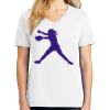 1-DAY RUSH NO MINIMUM Ladies V-Neck Short Sleeve T-Shirt Thumbnail