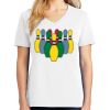 1-DAY RUSH NO MINIMUM Ladies V-Neck Short Sleeve T-Shirt Thumbnail