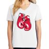 1-DAY RUSH NO MINIMUM Ladies V-Neck Short Sleeve T-Shirt Thumbnail