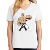 1-DAY RUSH NO MINIMUM Ladies V-Neck Short Sleeve T-Shirt Thumbnail