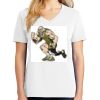 1-DAY RUSH NO MINIMUM Ladies V-Neck Short Sleeve T-Shirt Thumbnail