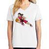 1-DAY RUSH NO MINIMUM Ladies V-Neck Short Sleeve T-Shirt Thumbnail