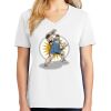 1-DAY RUSH NO MINIMUM Ladies V-Neck Short Sleeve T-Shirt Thumbnail