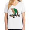 1-DAY RUSH NO MINIMUM Ladies V-Neck Short Sleeve T-Shirt Thumbnail