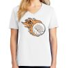 1-DAY RUSH NO MINIMUM Ladies V-Neck Short Sleeve T-Shirt Thumbnail
