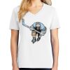 1-DAY RUSH NO MINIMUM Ladies V-Neck Short Sleeve T-Shirt Thumbnail