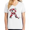 1-DAY RUSH NO MINIMUM Ladies V-Neck Short Sleeve T-Shirt Thumbnail
