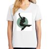 1-DAY RUSH NO MINIMUM Ladies V-Neck Short Sleeve T-Shirt Thumbnail
