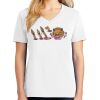 1-DAY RUSH NO MINIMUM Ladies V-Neck Short Sleeve T-Shirt Thumbnail