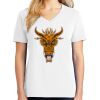 1-DAY RUSH NO MINIMUM Ladies V-Neck Short Sleeve T-Shirt Thumbnail