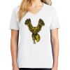1-DAY RUSH NO MINIMUM Ladies V-Neck Short Sleeve T-Shirt Thumbnail