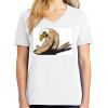 1-DAY RUSH NO MINIMUM Ladies V-Neck Short Sleeve T-Shirt Thumbnail