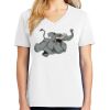 1-DAY RUSH NO MINIMUM Ladies V-Neck Short Sleeve T-Shirt Thumbnail