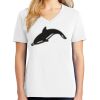 1-DAY RUSH NO MINIMUM Ladies V-Neck Short Sleeve T-Shirt Thumbnail