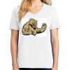 1-DAY RUSH NO MINIMUM Ladies V-Neck Short Sleeve T-Shirt Thumbnail
