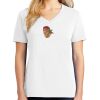 1-DAY RUSH NO MINIMUM Ladies V-Neck Short Sleeve T-Shirt Thumbnail