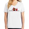 1-DAY RUSH NO MINIMUM Ladies V-Neck Short Sleeve T-Shirt Thumbnail