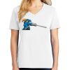 1-DAY RUSH NO MINIMUM Ladies V-Neck Short Sleeve T-Shirt Thumbnail