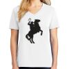 1-DAY RUSH NO MINIMUM Ladies V-Neck Short Sleeve T-Shirt Thumbnail