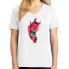1-DAY RUSH NO MINIMUM Ladies V-Neck Short Sleeve T-Shirt Thumbnail