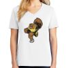 1-DAY RUSH NO MINIMUM Ladies V-Neck Short Sleeve T-Shirt Thumbnail